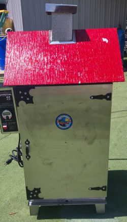30 Lb. Capacity sausage smoker.