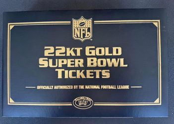 22kt Gold Super Bowl Tickets #1-50 +bonus 52-53Willabee &Ward Perfect condition