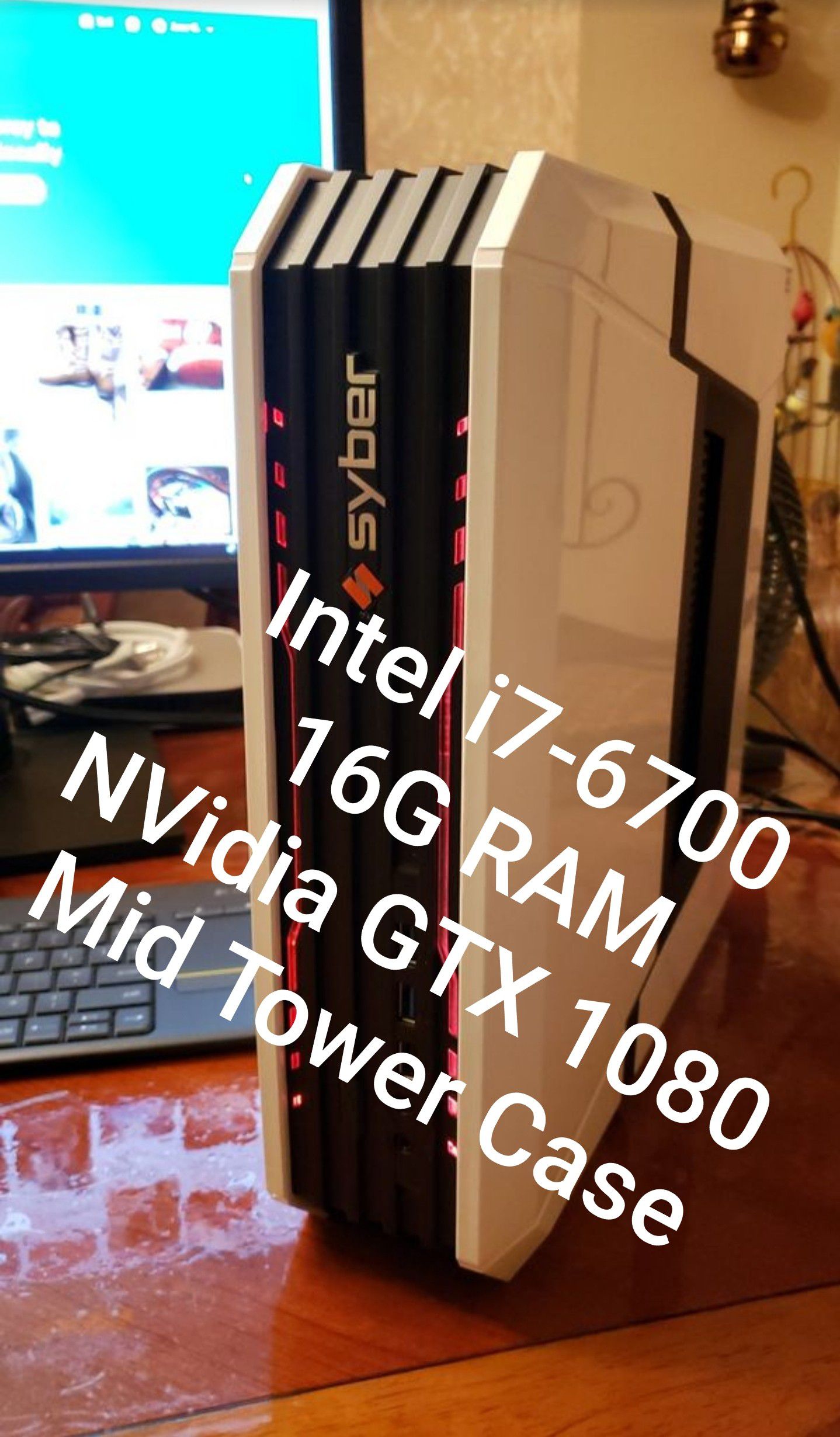 Cyber Power PC Gaming Computer Desktop Intel i7-6700 16G GTX 1080