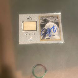 Steve Yeager Signed Bat Card