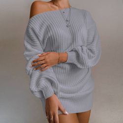 Off the shoulder sweater/sweater dress