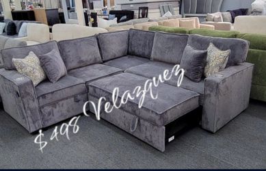 ✅️✅️3-Piece Convertible Sectional
Sleeper Sofa W/Cupholder, Sofa Storage, & USB Ports✅️✅️