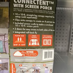 Large L Shape Family tent W Screen Porch Connectivity