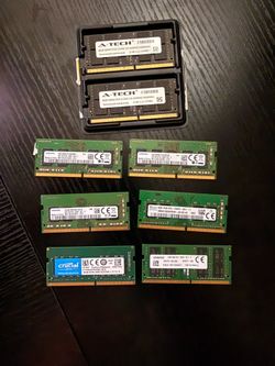 RAM Sticks DDR4- 16 GB, 8 GB, 4 GB
