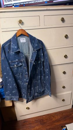 Oversized Denim flower Jacket
