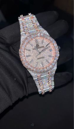 Iced out Moissanite Watch AP
