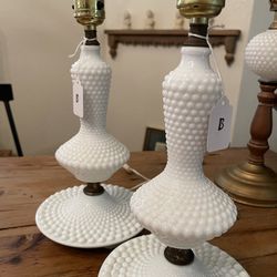 Milk Glass Lamps 