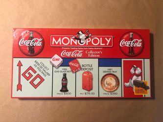 Coca Cola Collectors Edition Monopoly, Pre owned complete