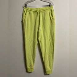 Eddie Bauer  Neon Green Sweatpants
