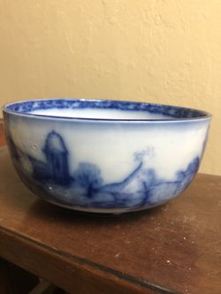 Vintage Flow Blue Bowl