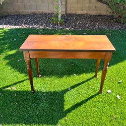 Vintage Wooden Piano Bench with Storage