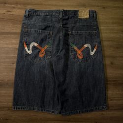 Men’s Dark Blue Y2K Corked jorts