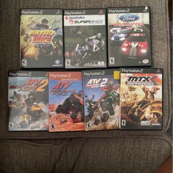 (7) PS2 PlayStation 2 Games  ATV Off-road Fury 1 And 2 
