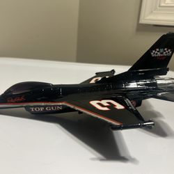 Dale Earnhardt Top Gun Commemorative Metal Model F-16 Jet