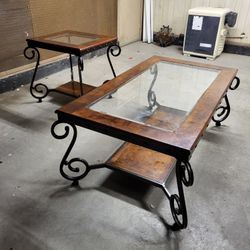 Wooden Coffee And End Table 