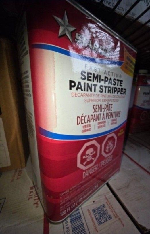 Paint Stripper Gallon Size. Semi Paste Paint Remover