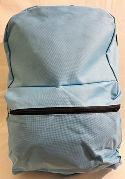 Light Blue unisex backpack/ book bag