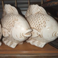 White Ceramic Fish