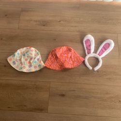 3pack Fun/fashion Hats For Girls