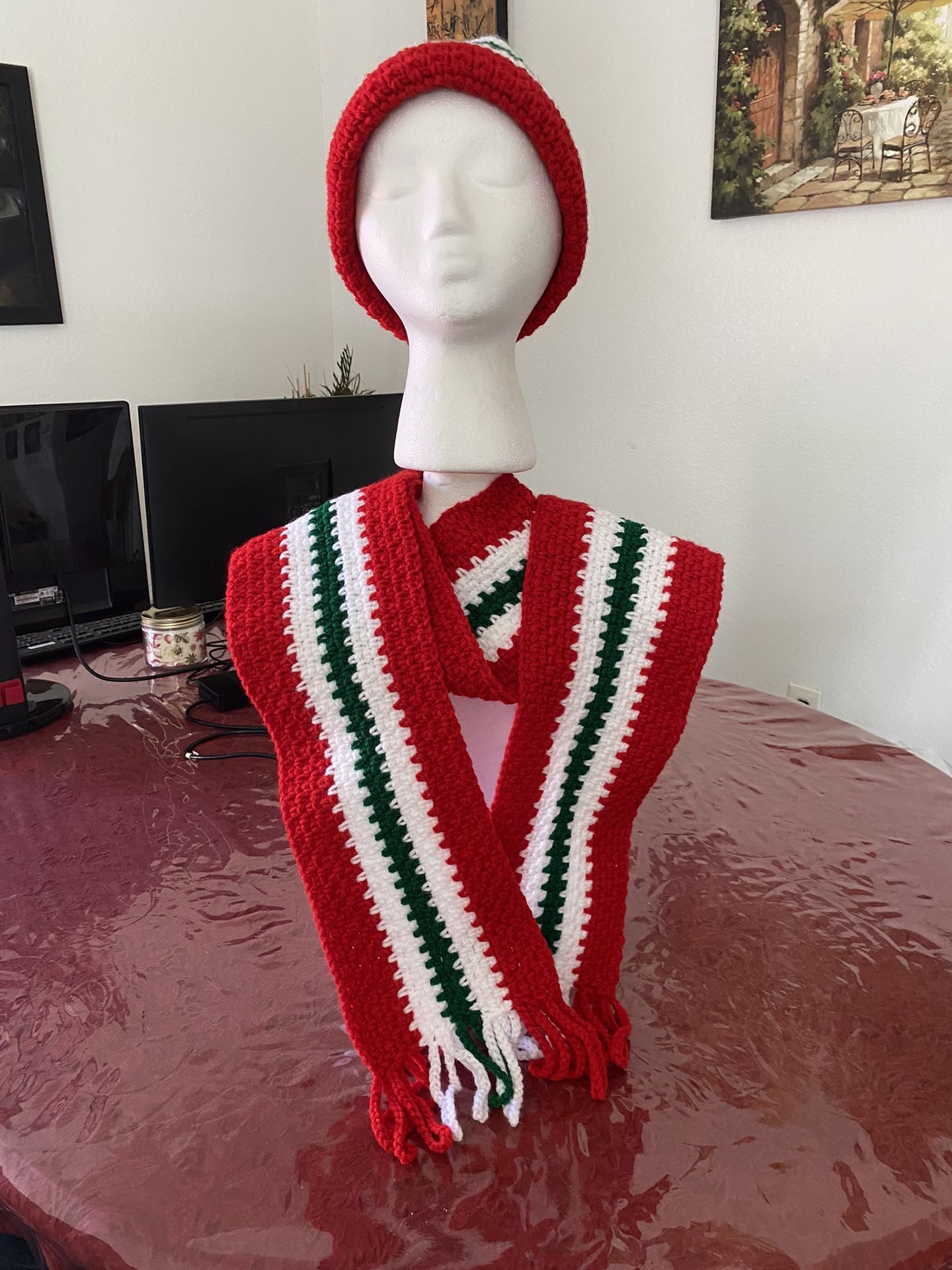 Crochet Scarf And Hat