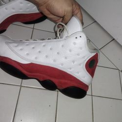 Jordan Retro  Red And White 13 