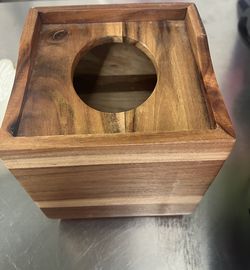 Oak Tissue Box Solid Wood 