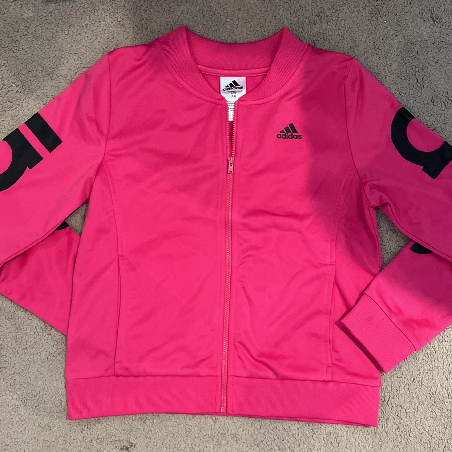 Adidas Girls Zip Up Jacket