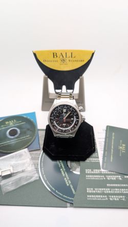 Ball Engineer Master II Diver Worldtime Full Set Swiss Automatic World Timer 45MM Stainless Steel