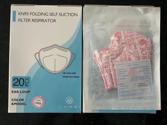 Pink Kids Disposable Face Mask, KN95 Masks, 20 Pcs