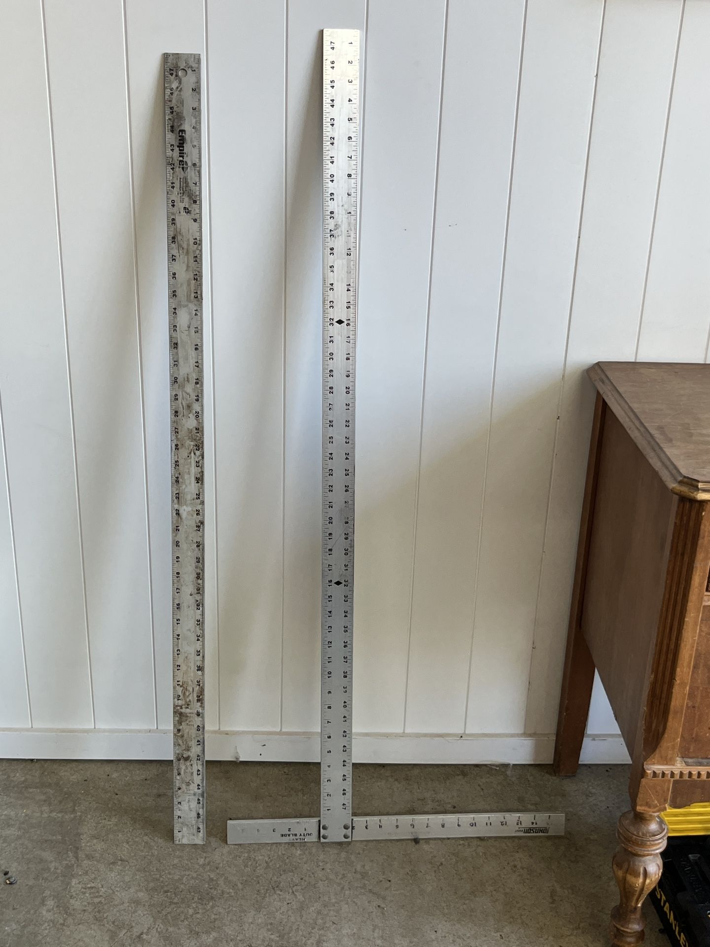 2x 48” T-Square (Empire & Johnson) + 48” Straight Edge Ruler