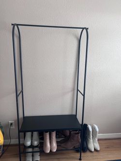 IKEA Clothing Rack w/ Shoe Storage