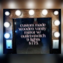 Custom Vanity Mirror $175