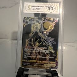 Graded Pokemon Card Shadow Rider Calyrex VMAX JPN Japanese (APH Silver 10)