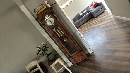 Antique Tempus Fugit Grandfather clock