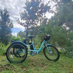 MooncMOONCOOL Electric Tricycle for Adults, 350W 36V Electric Trike Motorized Three Wheel Electric Bicycle, 7 Speeds 3 Wheels Adult Electric Tricycle