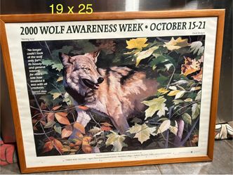 Vintage 2000 National Wolf Awareness print