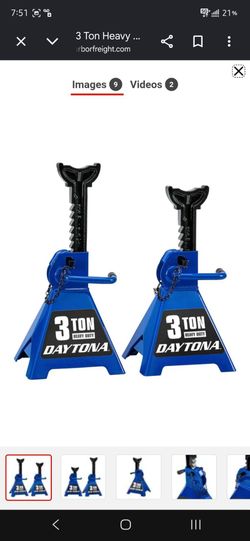 Daytona 3 Ton Heavy Duty Jack Stands (Pair)
