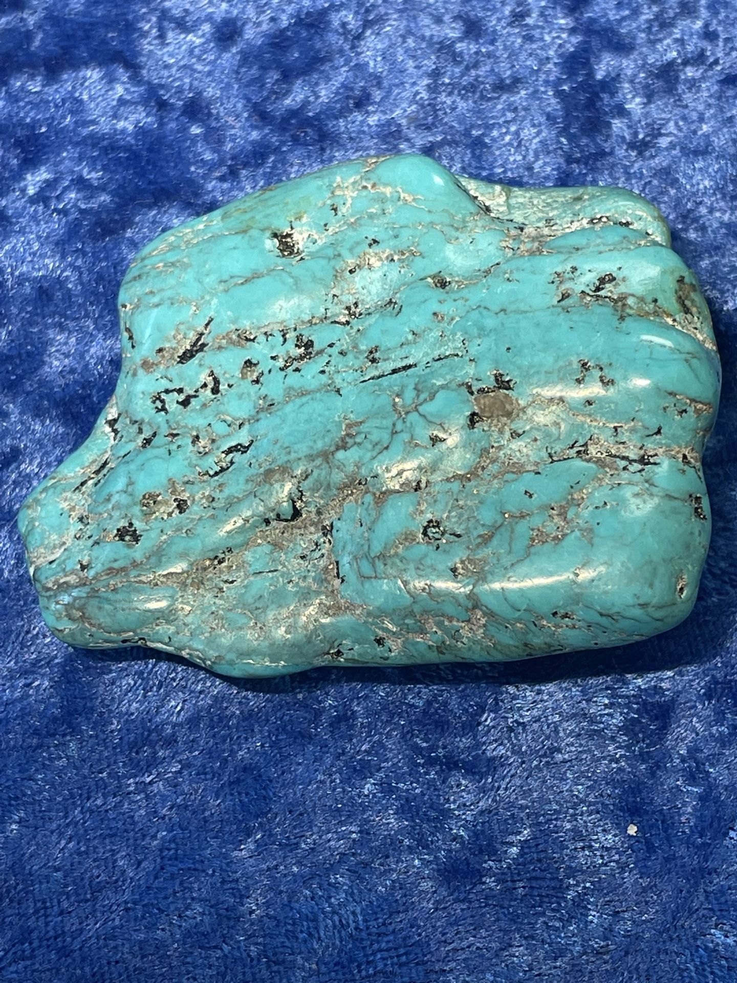 Turquoise Stone Southwestern Belt Buckle Having Mica/Pyrite? Sparkling Inclusions