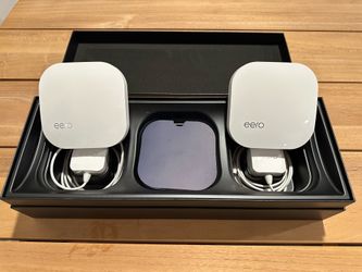 2x Eero Pro Mesh WiFi Routers (2nd Gen B010001) – Factory Reset – Original Box