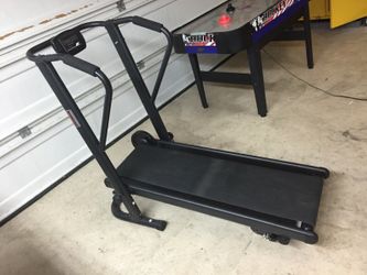 Exertec fitness treadmill powerless manual. Excellent condition for