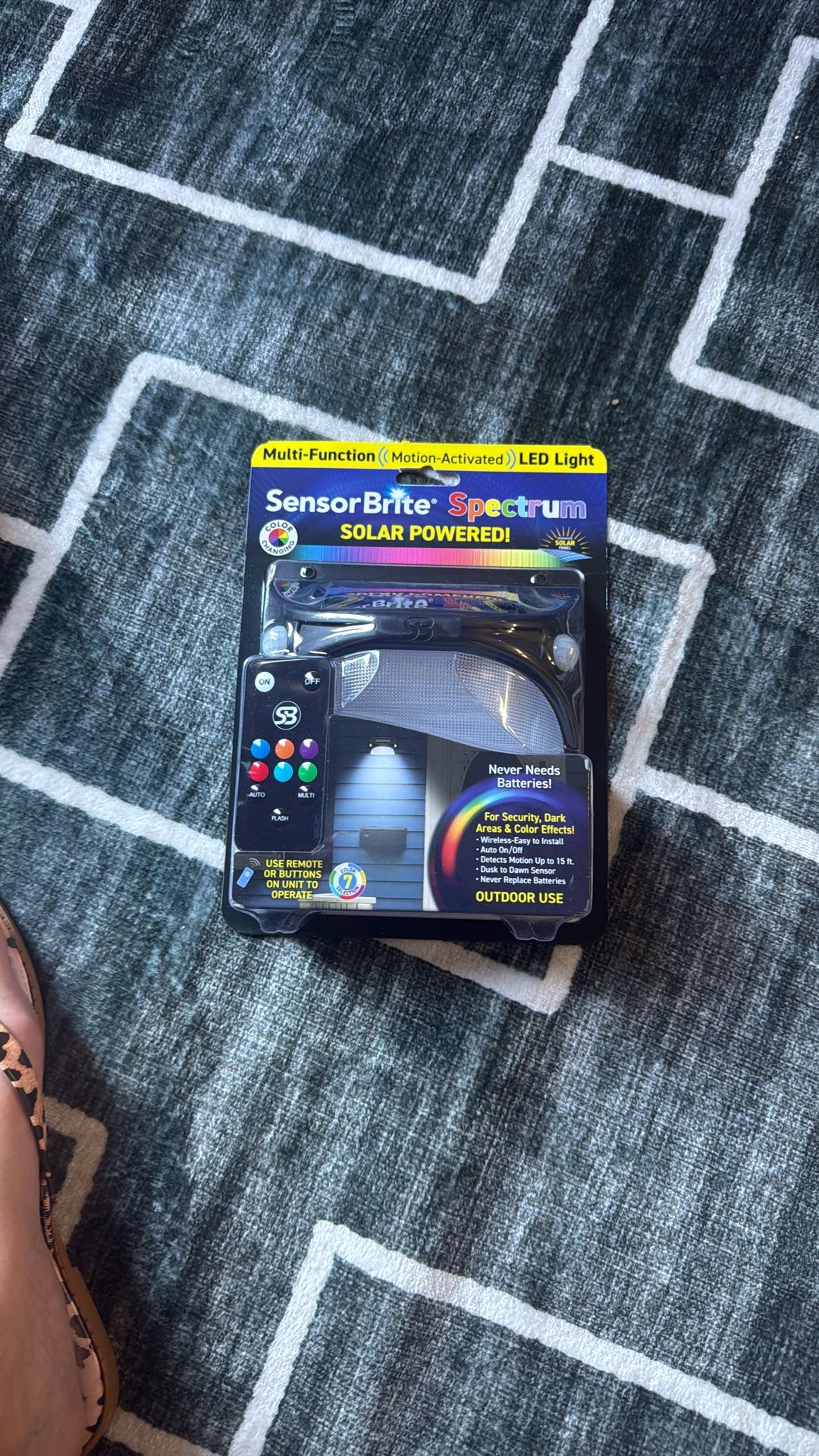 Solar Powered Sensor Light