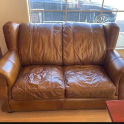 Leather Loveseat