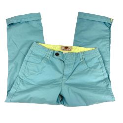 Route 66 Women's Lightweight Casual Crop Pants Size 8 Blue