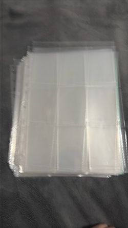 30 pages of 9-pocket card holder for ring binders