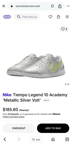 Nike Tiempo Legend 10 Academy indoor soccer shoes