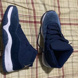 blue suede jordan 11s 