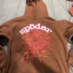 Brown Sp5der hoodie