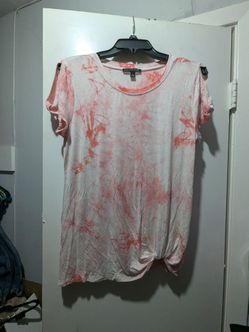 Ladies pink tie dye blouse