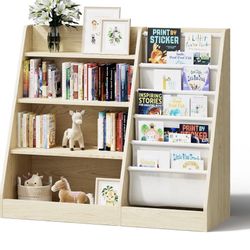 Kids Wooden Bookshelf