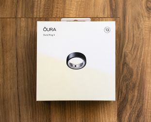 Oura Ring 4 - Stealth Black - Size 13.